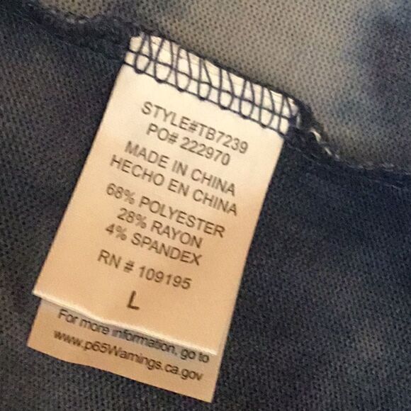 LOVE J crop long sleeve fleece in large DBR3 - Picture 12 of 13